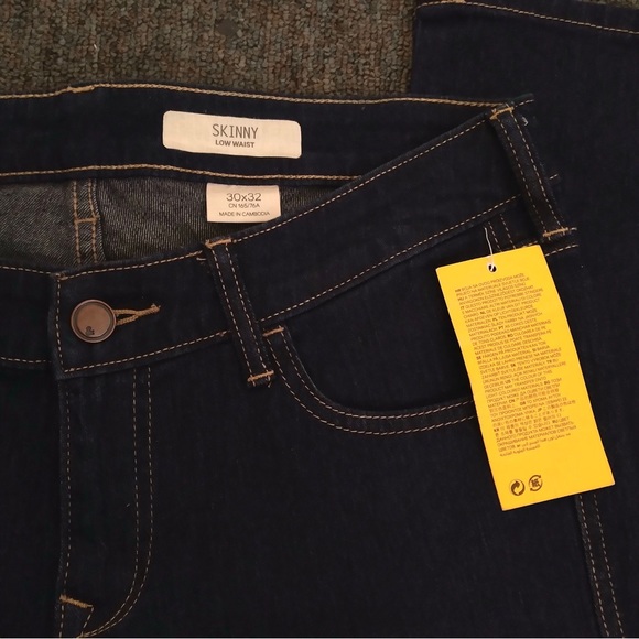 New H&M navy blue skinny jeans - Picture 4 of 5